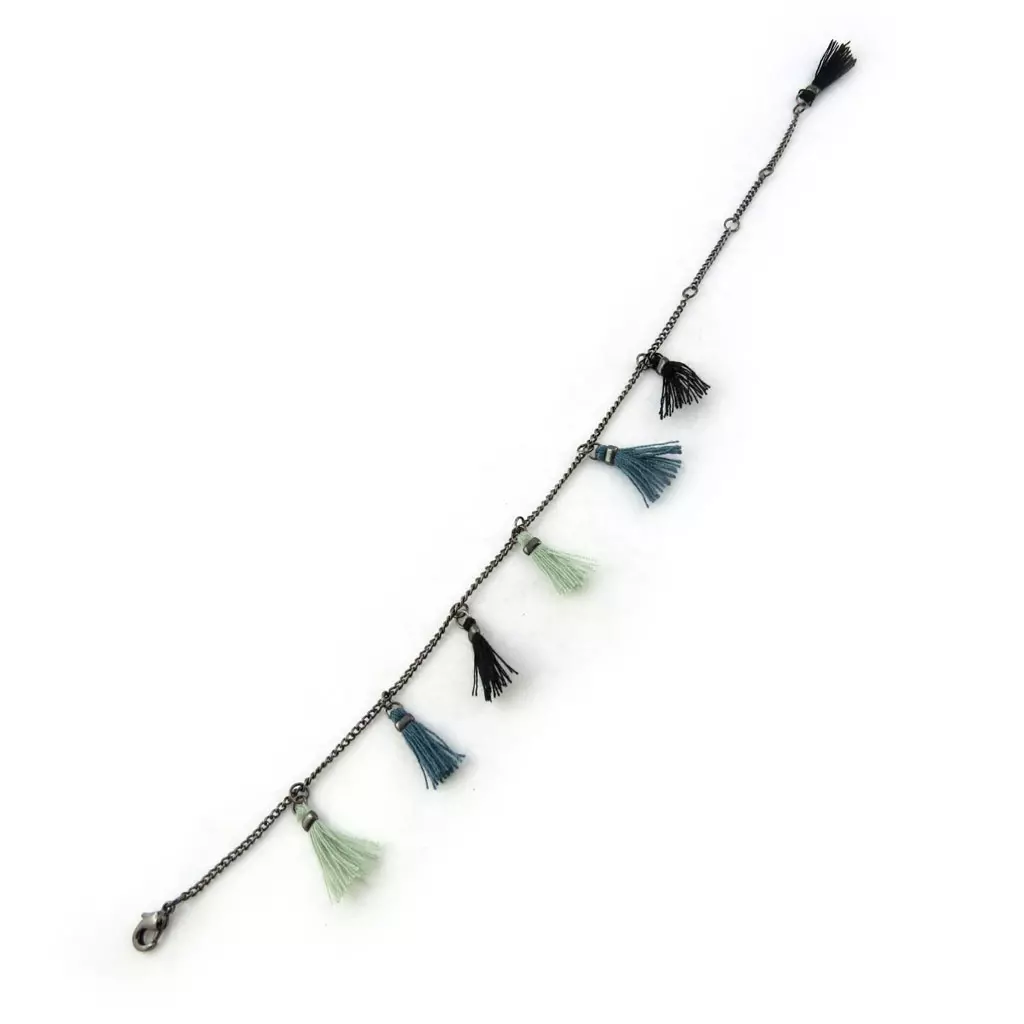 Les Trésors De Lily Bracelet 'Altaï' Bleu Vert [N1529]