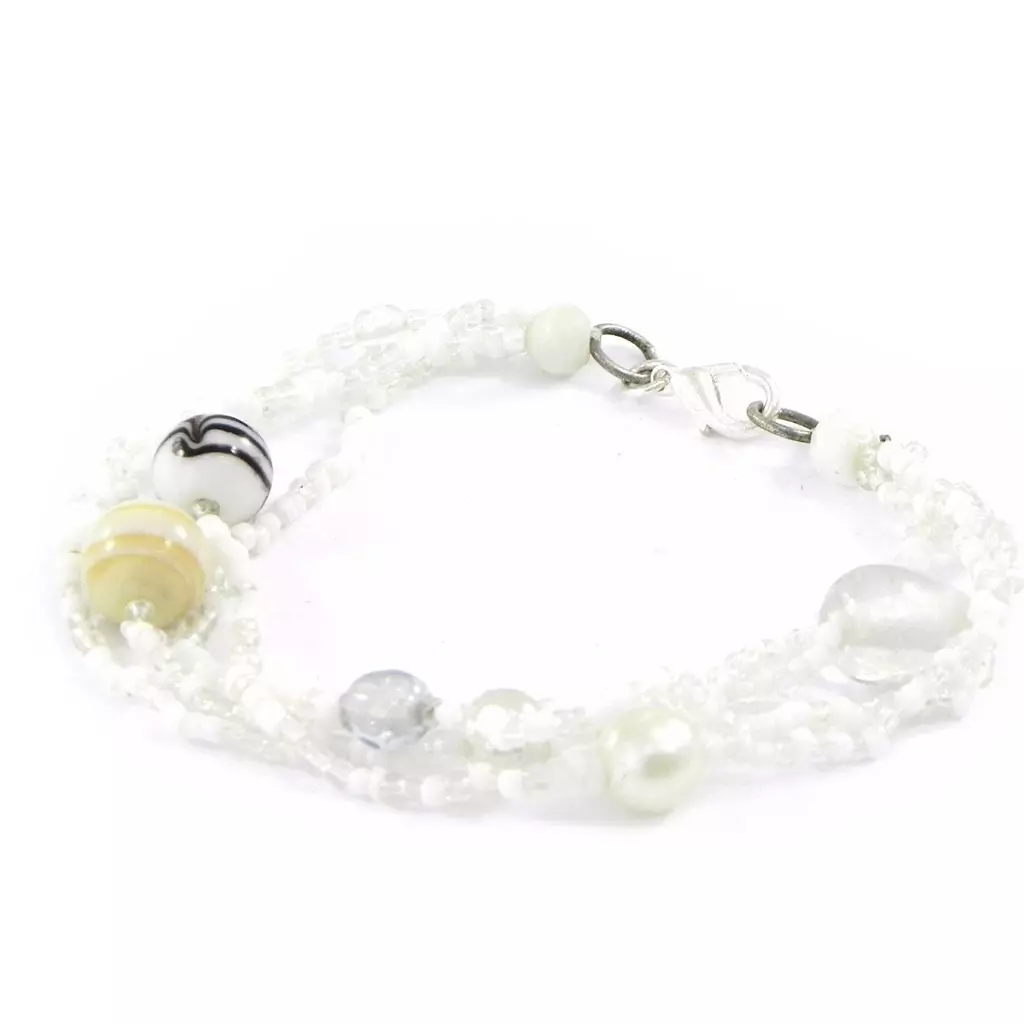 les trésors de lily Bracelet 'Calcutta' Blanc [B8203]