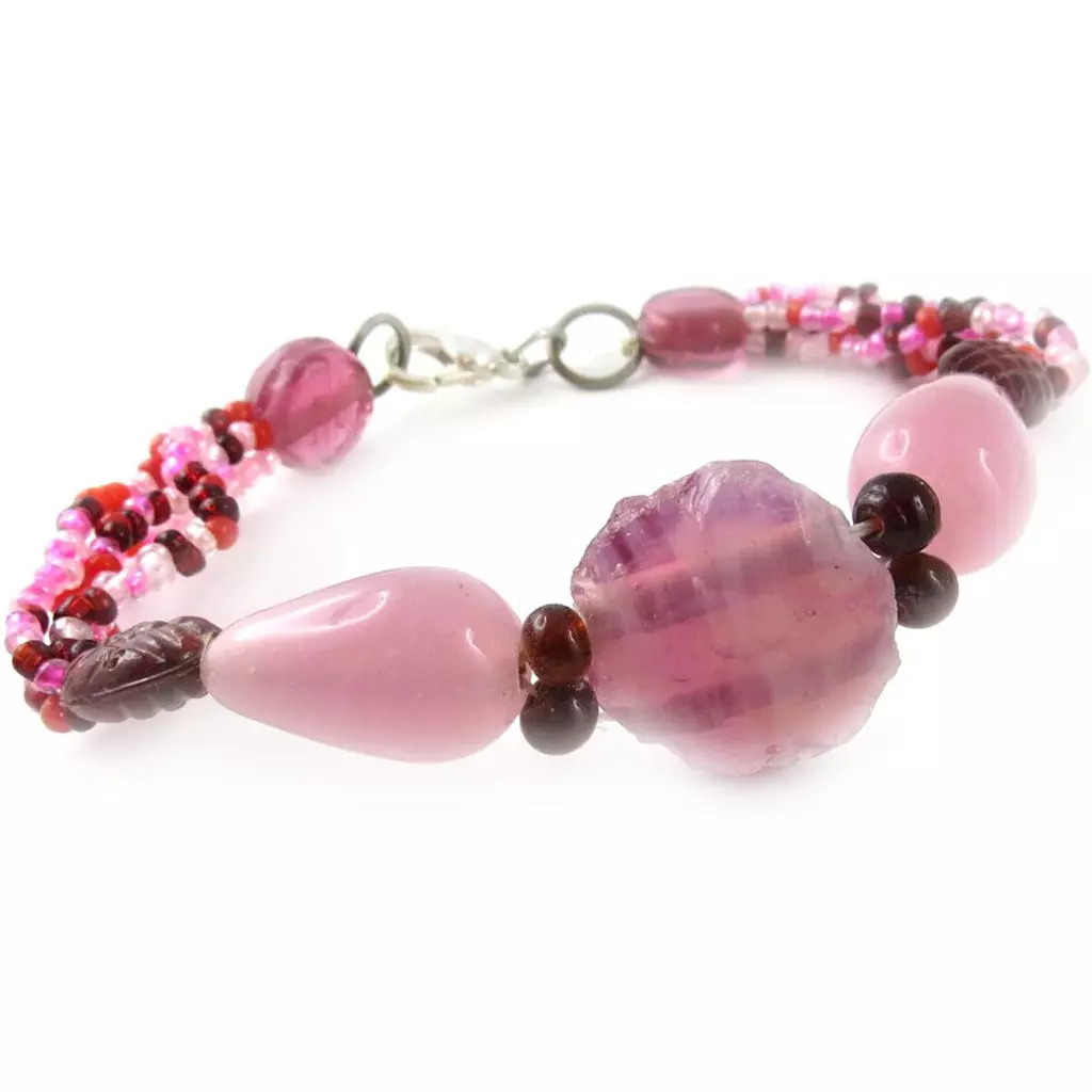 les trésors de lily Bracelet 'Calcutta' Rose [B8208]