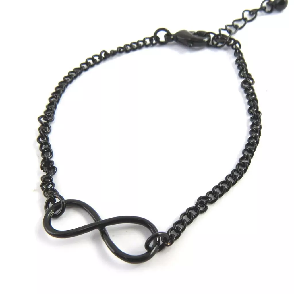 Les Trésors De Lily Bracelet 'Infini' Noir [M6175]