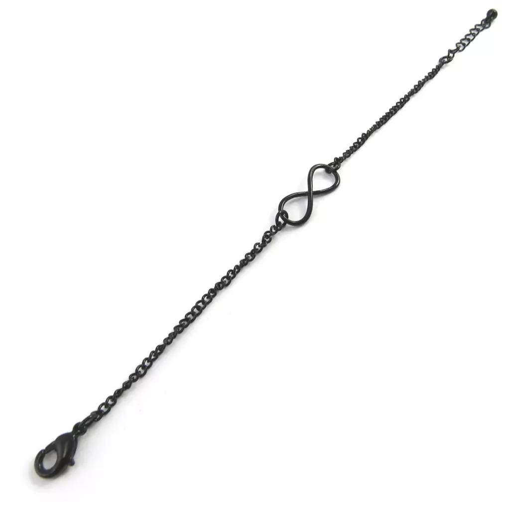 Les Trésors De Lily Bracelet 'Infini' Noir [M6175]