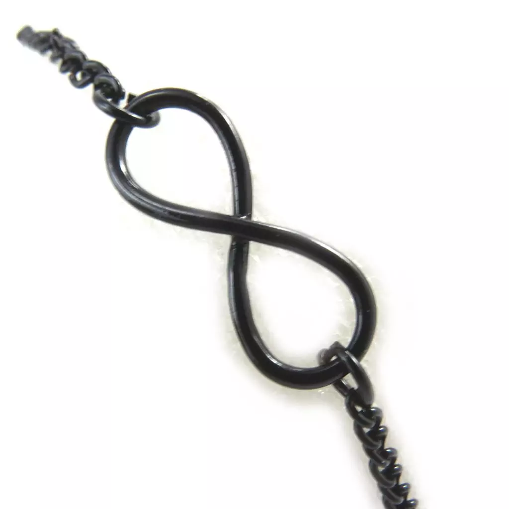 les trésors de lily Bracelet 'Infini' noir [M6175]