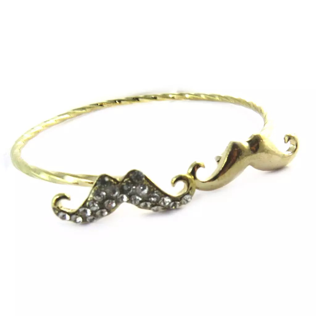 Les Trésors De Lily Bracelet 'Moustaches' Doré [N7193]