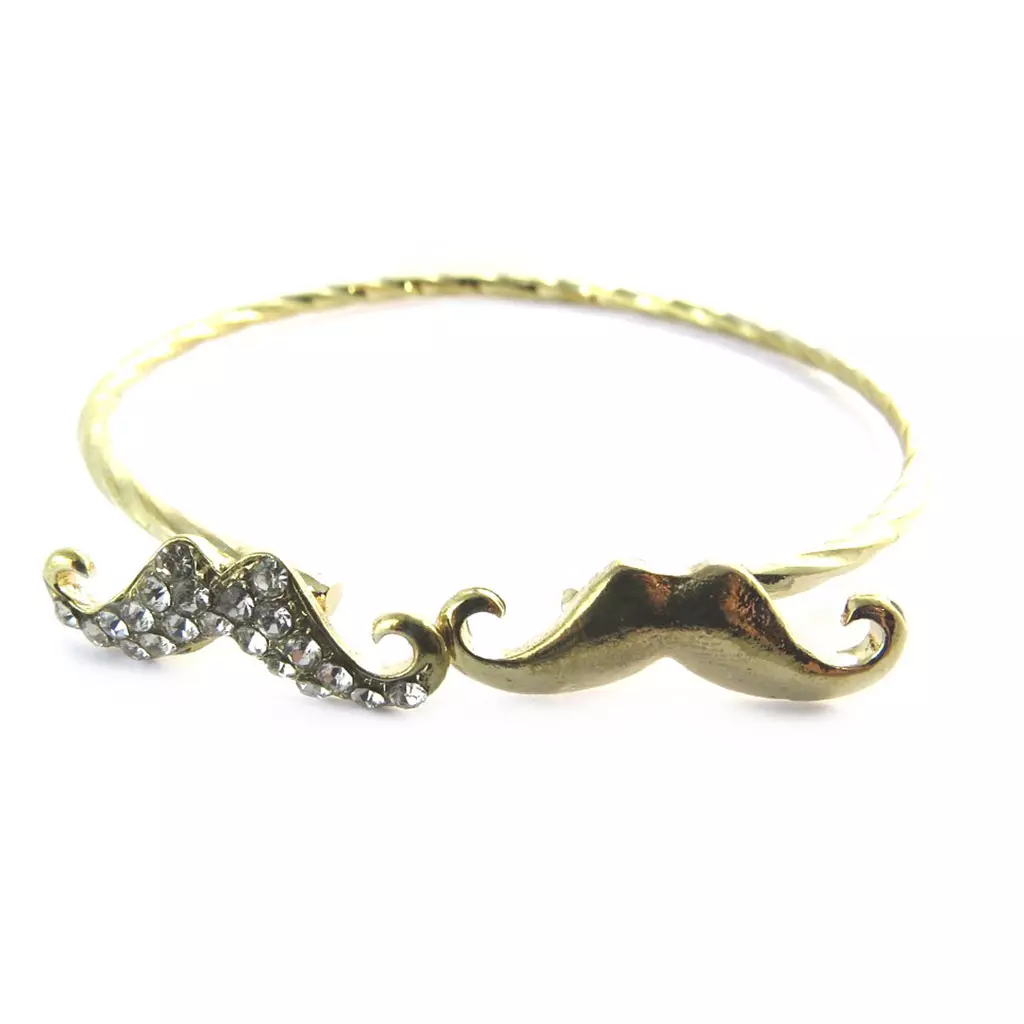 Les Trésors De Lily Bracelet 'Moustaches' Doré [N7193]