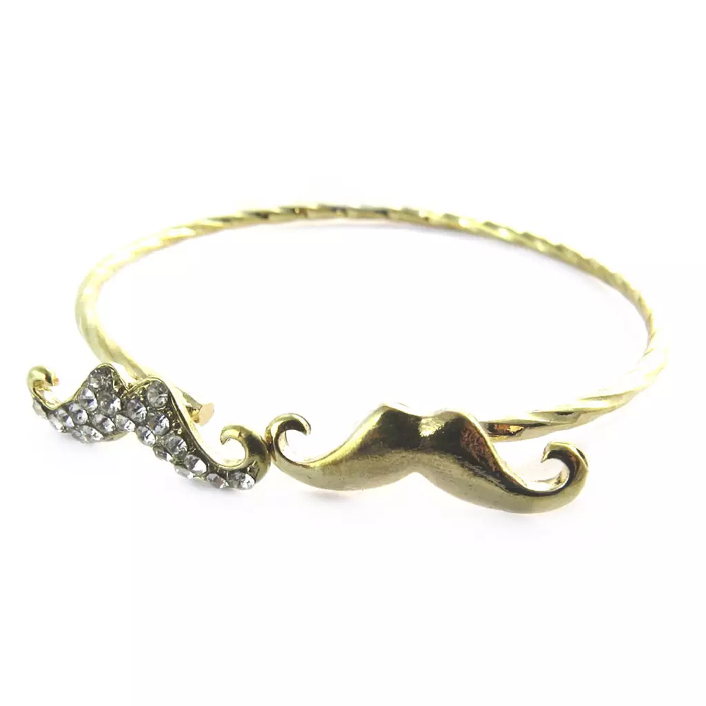 Les Trésors De Lily Bracelet 'Moustaches' Doré [N7193]