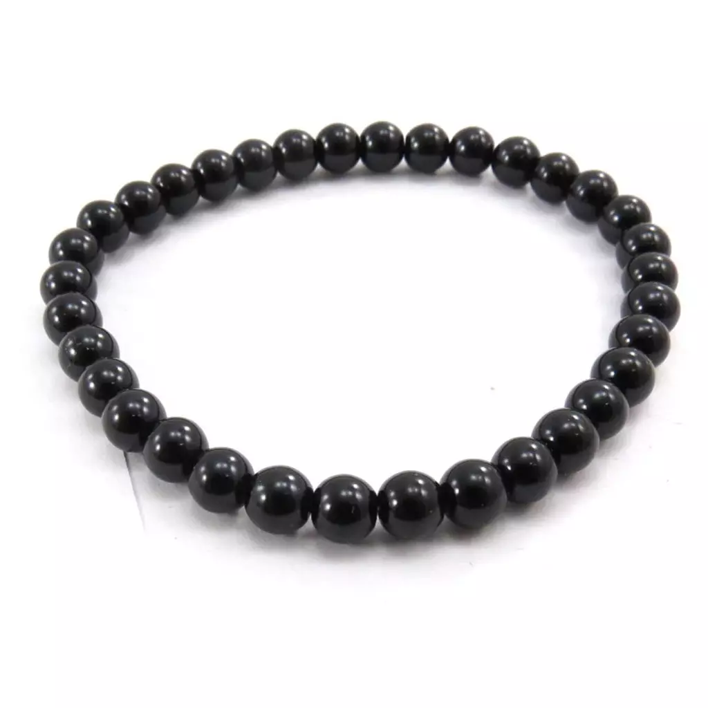 les trésors de lily Bracelet 'Perla' noir 6 mm [J7558]