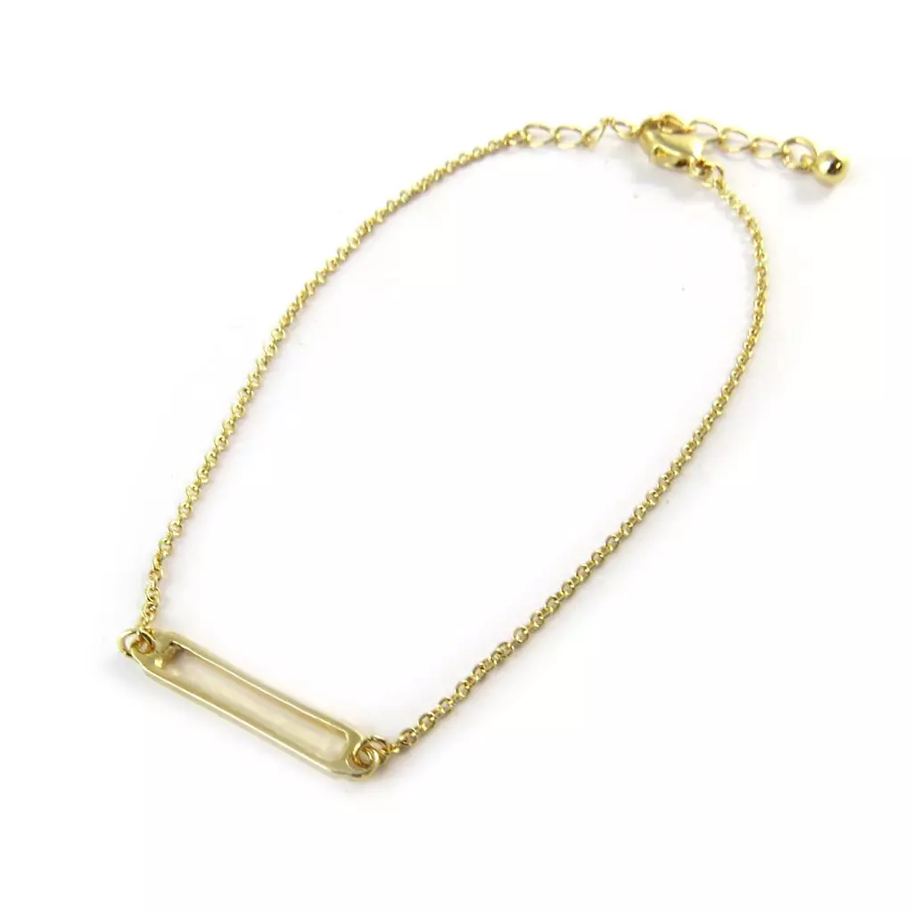 les trésors de lily Bracelet 'Rectangle' doré [N8132]
