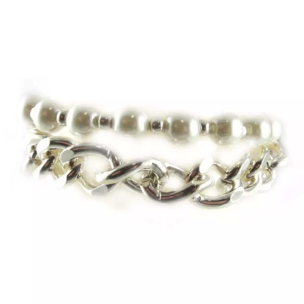 Les Trésors De Lily Bracelet 'Sissi' Blanc [E3169]