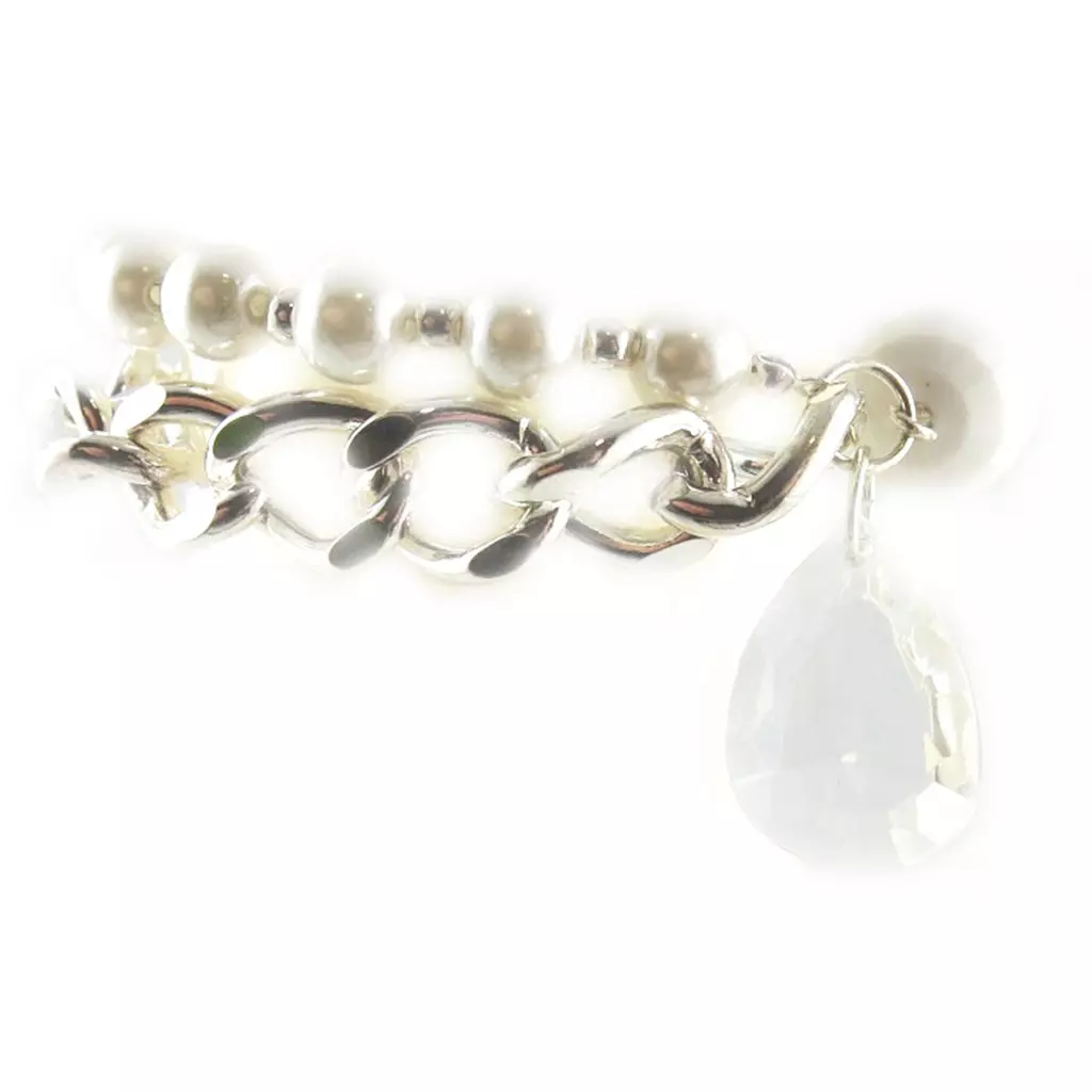 les trésors de lily Bracelet 'Sissi' Blanc [E3169]