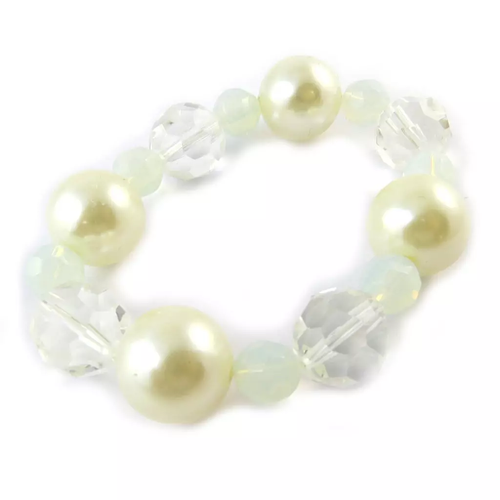 les trésors de lily Bracelet 'Sissi' Blanc [E3178]