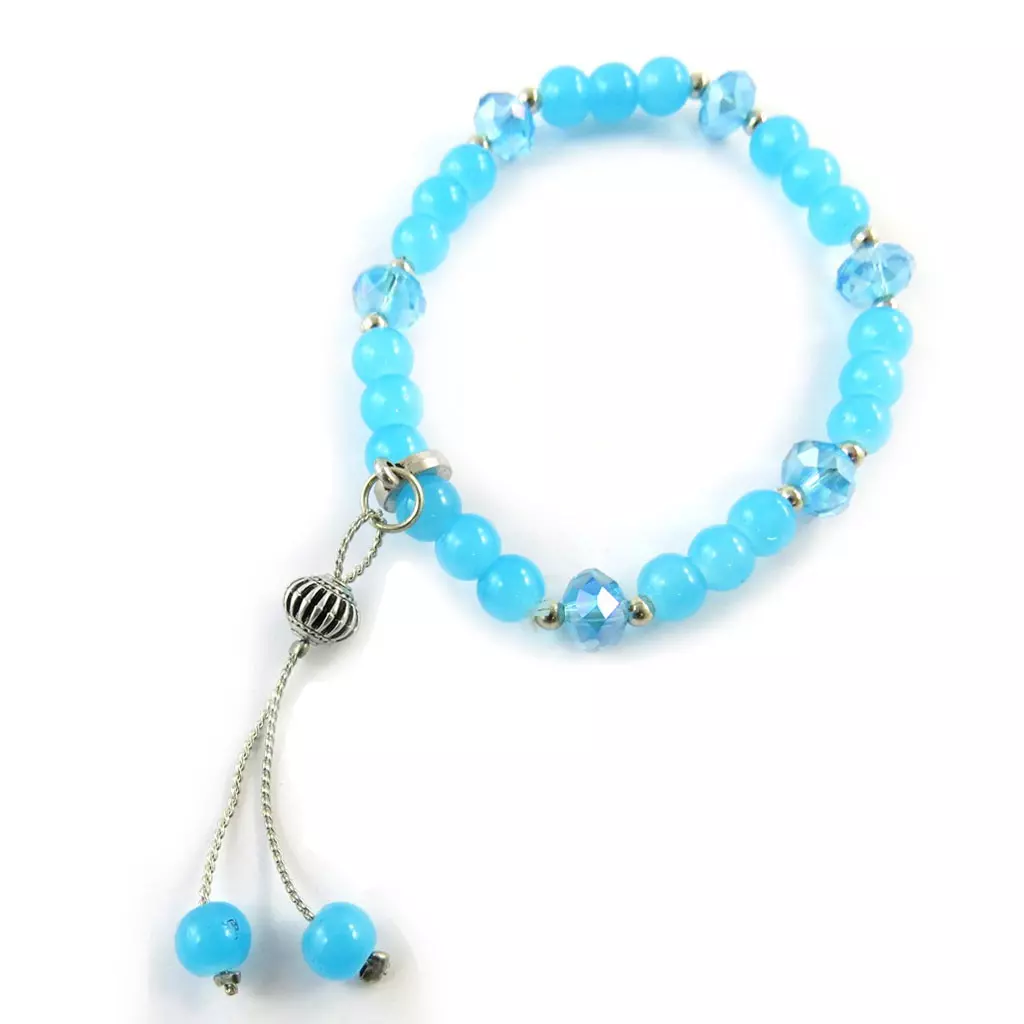 les trésors de lily Bracelet 'Sissi' bleu [N3231]