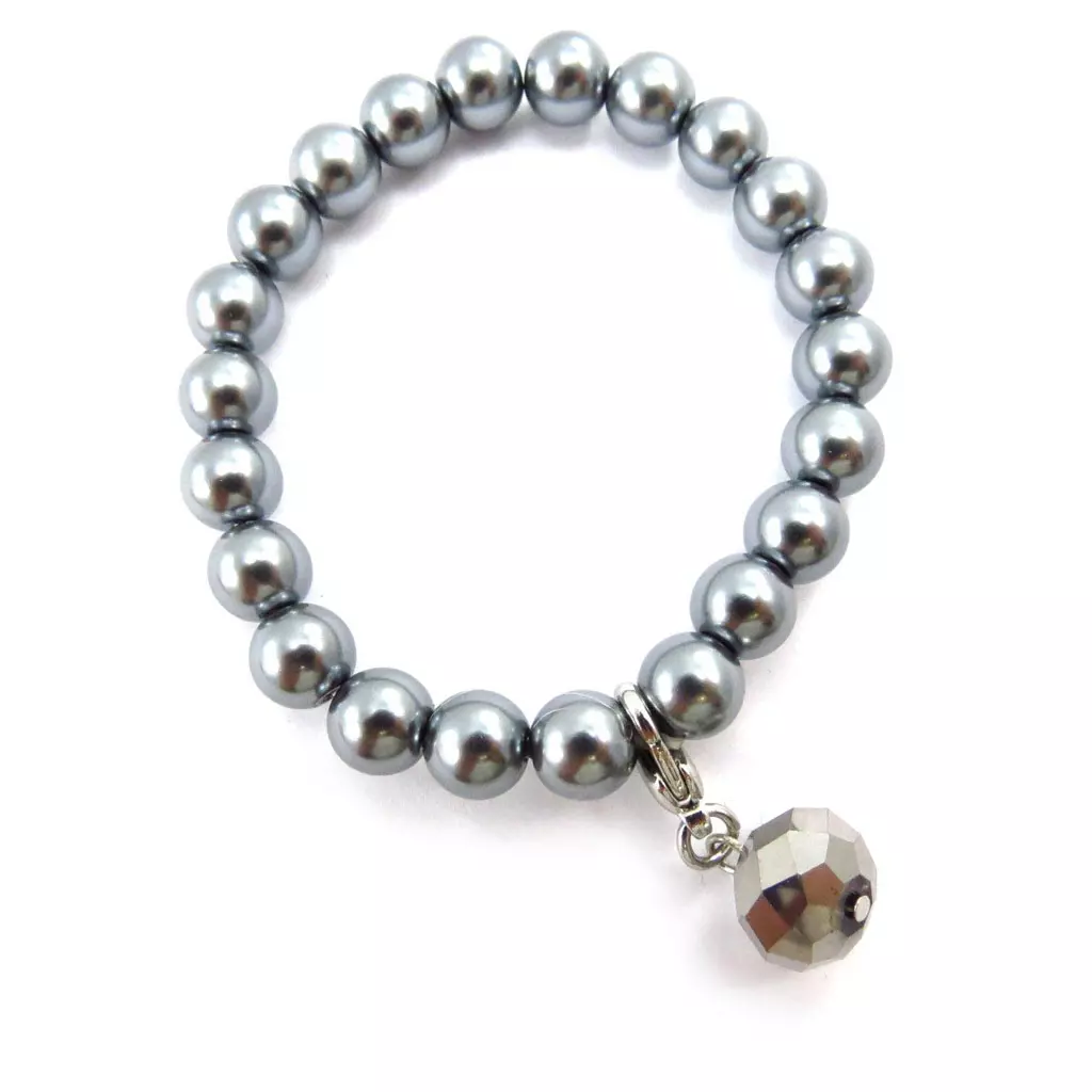 les trésors de lily Bracelet 'Sissi' gris [J6849]