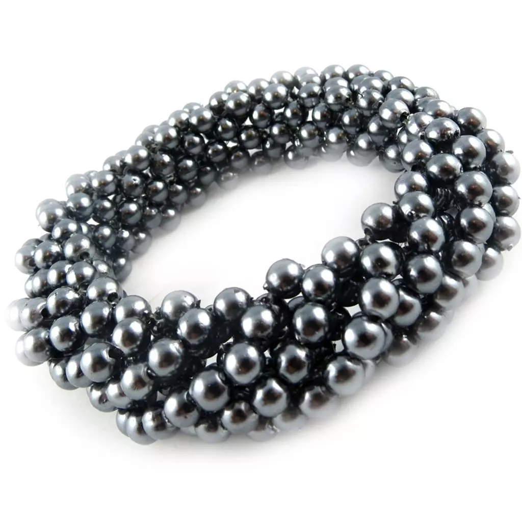 les trésors de lily Bracelet 'Sissi' gris [L1897]