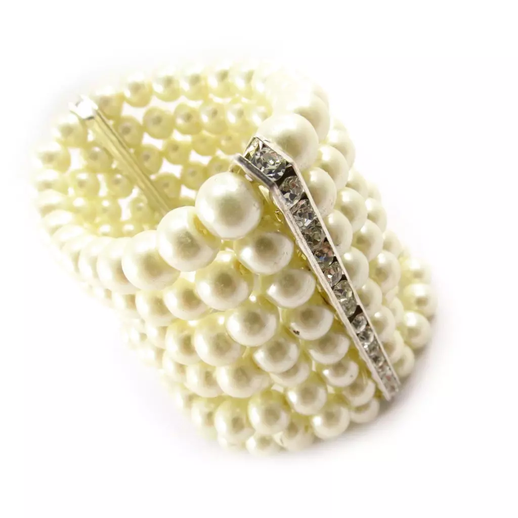 les trésors de lily Bracelet 'Sissi' ivoire [J6308]