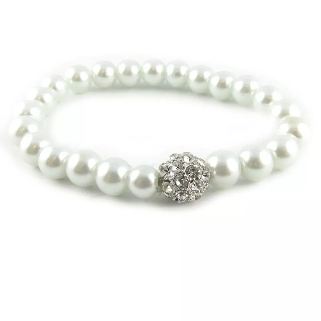 les trésors de lily Bracelet 'Sissi' ivoire [L1333]