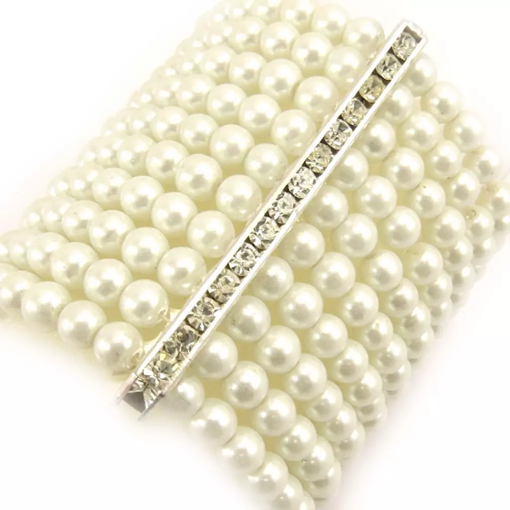 les trésors de lily Bracelet 'Sissi' ivoire [L1609]