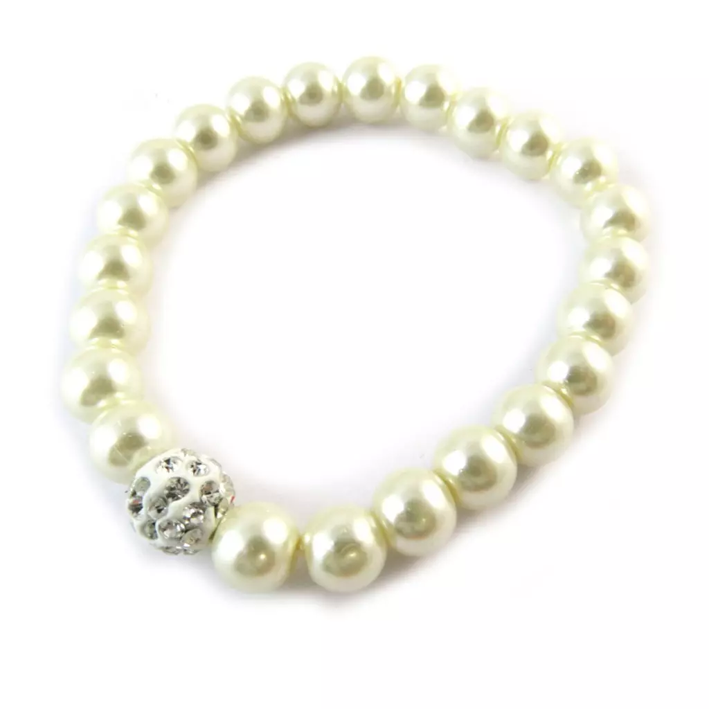 les trésors de lily Bracelet 'Sissi' ivoire [N8255]