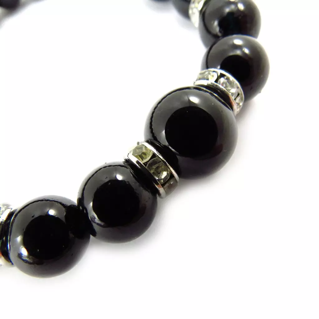 Les Trésors De Lily Bracelet 'Sissi' Noir [J6303]