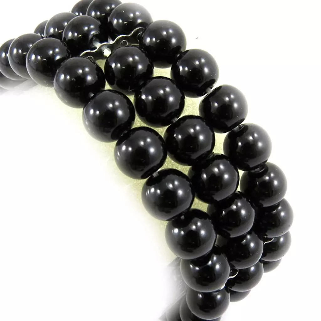 les trésors de lily Bracelet 'Sissi' noir [L1631]