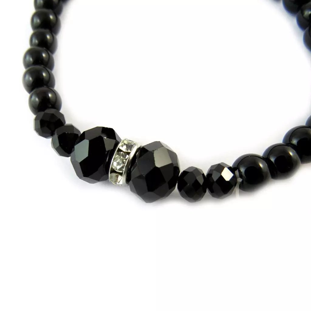 Les Trésors De Lily Bracelet 'Sissi' Noir [N9218]