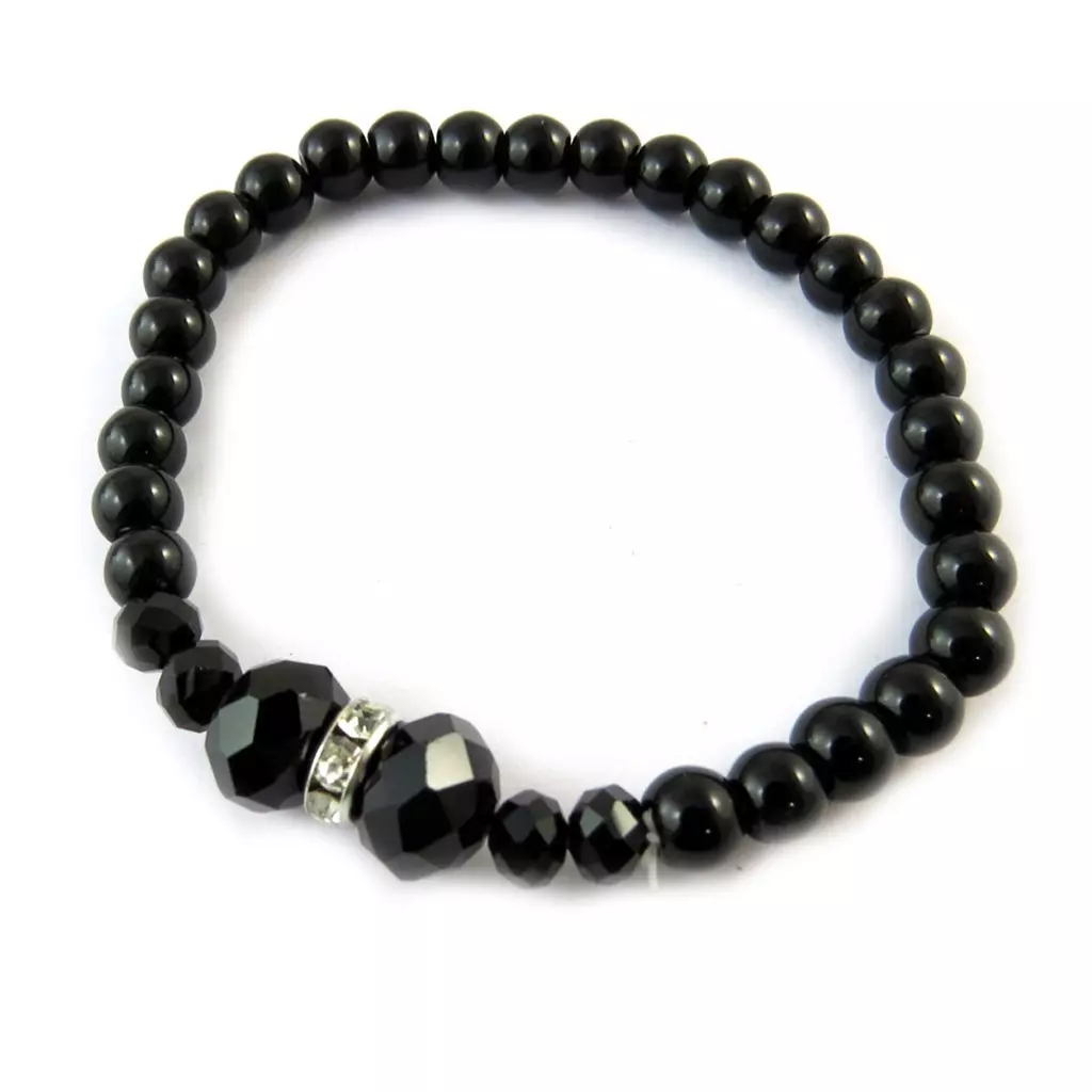 Les Trésors De Lily Bracelet 'Sissi' Noir [N9218]