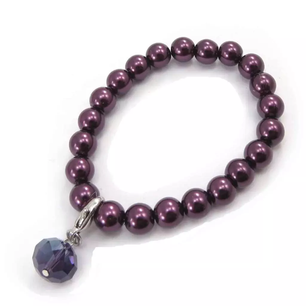 Les Trésors De Lily Bracelet 'Sissi' Violet [J7050]