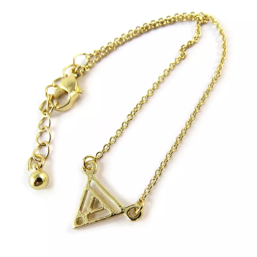 les trésors de lily Bracelet 'Triangle' doré [N8130]