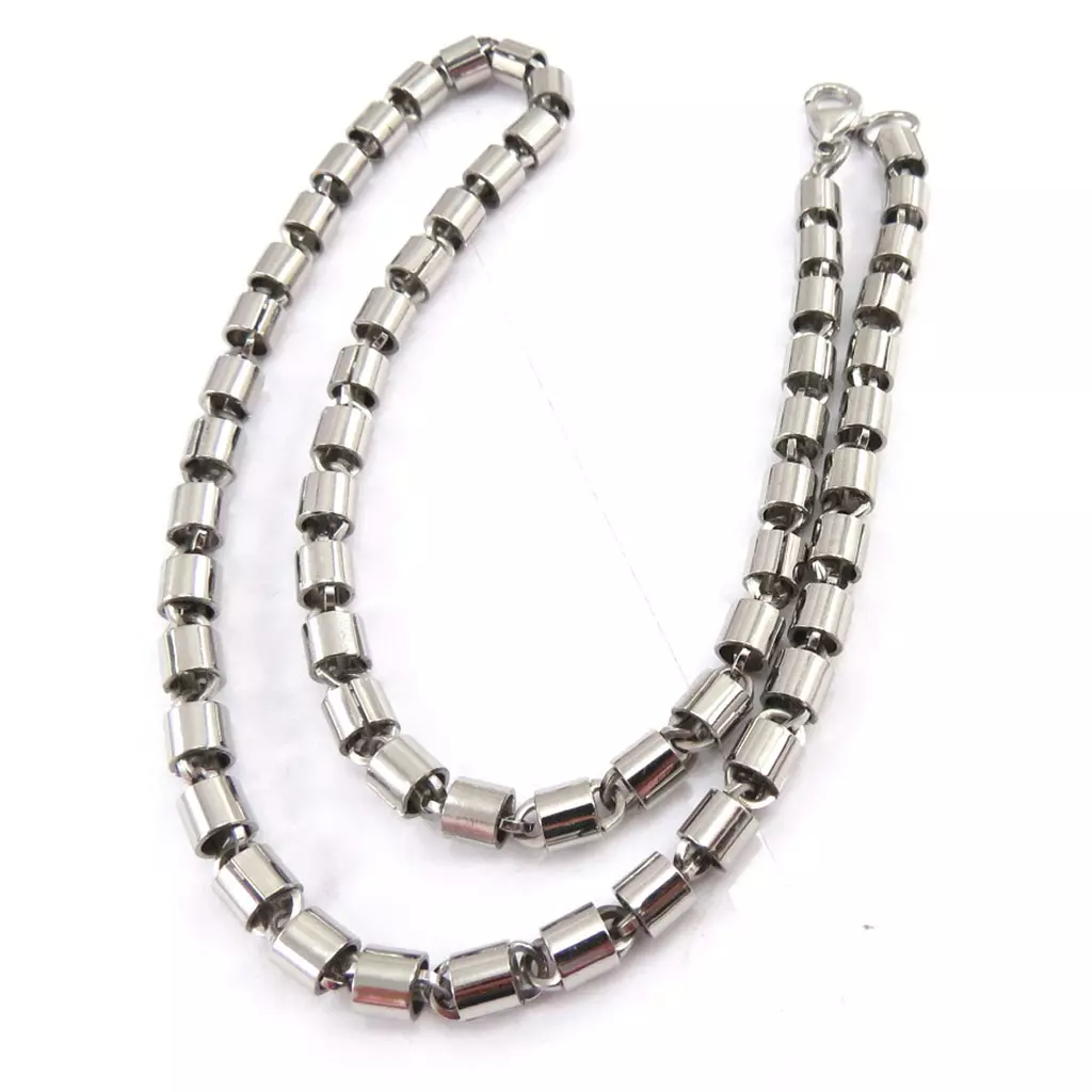 les trésors de lily Chaîne Acier 'Hugo' [E4269]