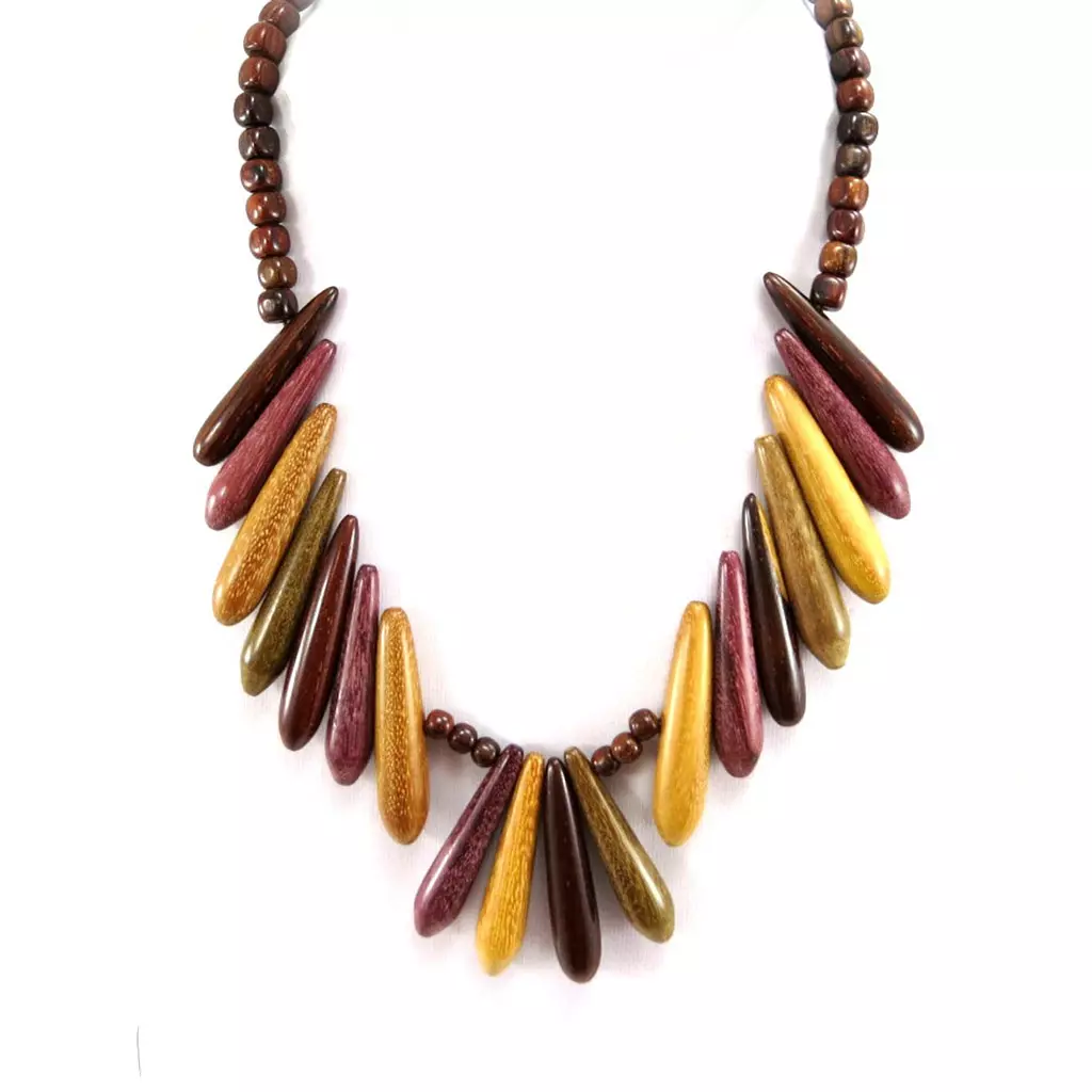 les trésors de lily Collier 'Amazonia' Bois [E4923]