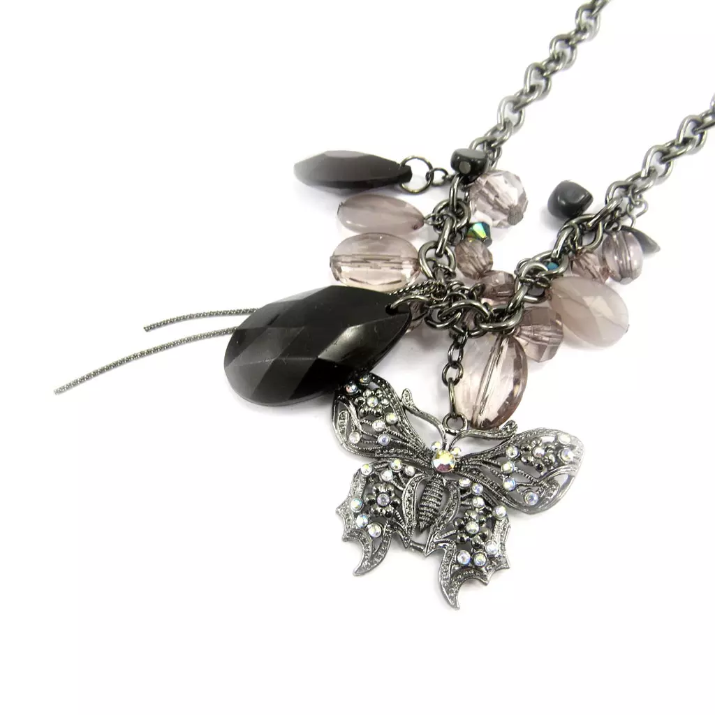 Les Trésors De Lily Collier 'Carmen' Noir Gris [E4364]