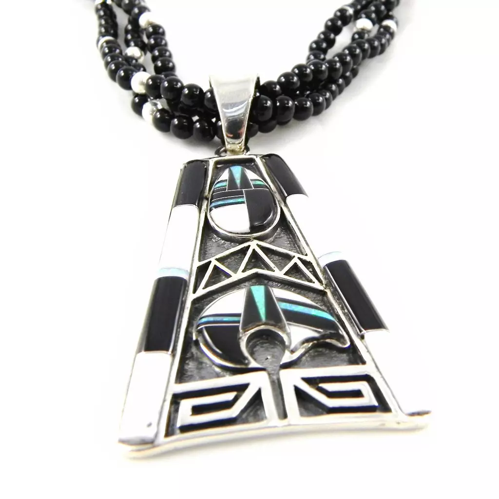 Les Trésors De Lily Parure Argent 'Sapa' Onyx [C9279]