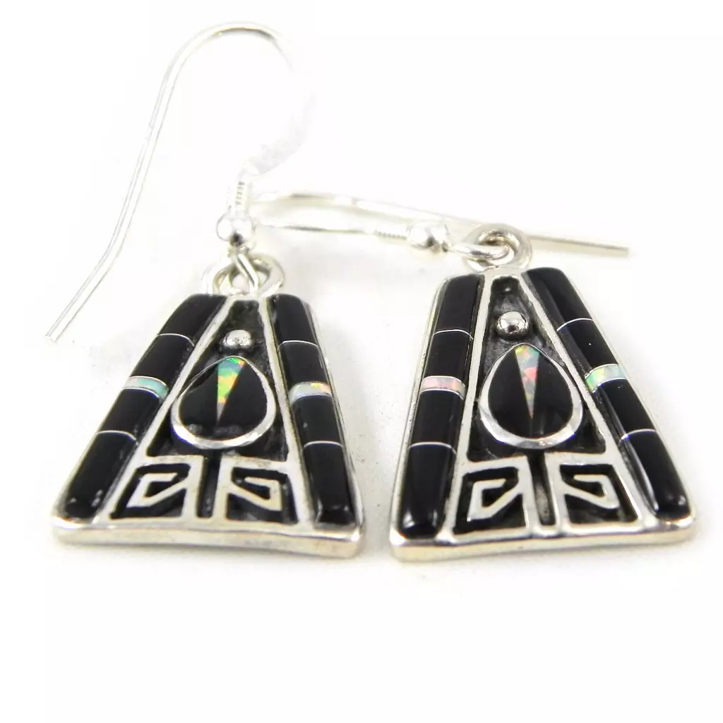 Les Trésors De Lily Parure Argent 'Sapa' Onyx [C9279]