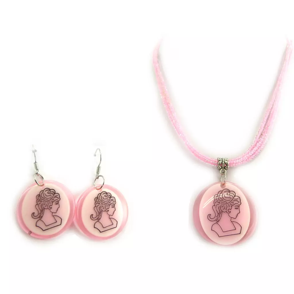 Les Trésors De Lily Parure 'Athena' Rose [L7515]