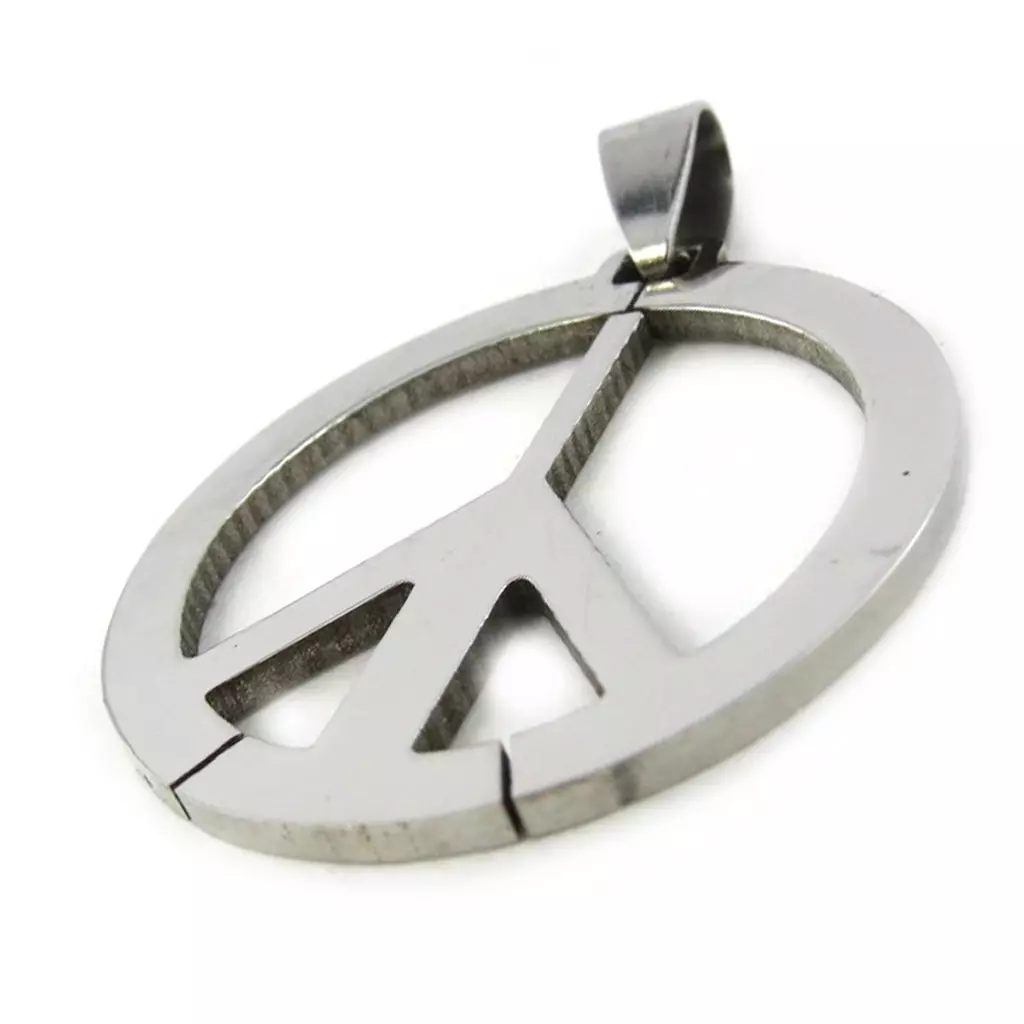 Les Trésors De Lily Pendentif Acier 'Peace' [M1831]