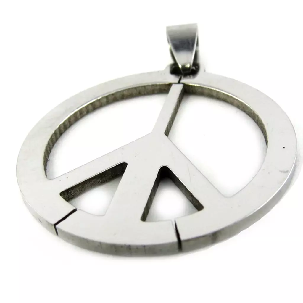 Les Trésors De Lily Pendentif Acier 'Peace' [M1831]