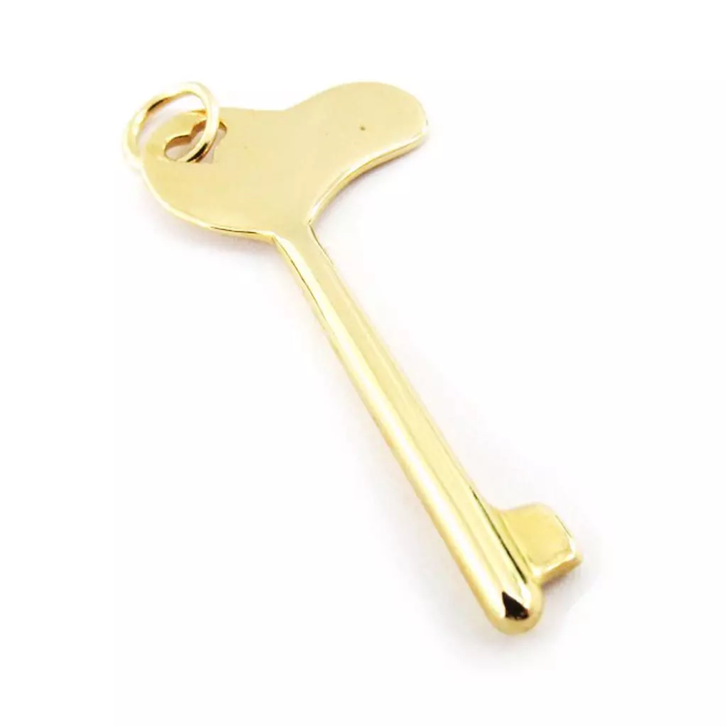 Les Trésors De Lily Pendentif 'Clé' Plaqué Or [J5316]