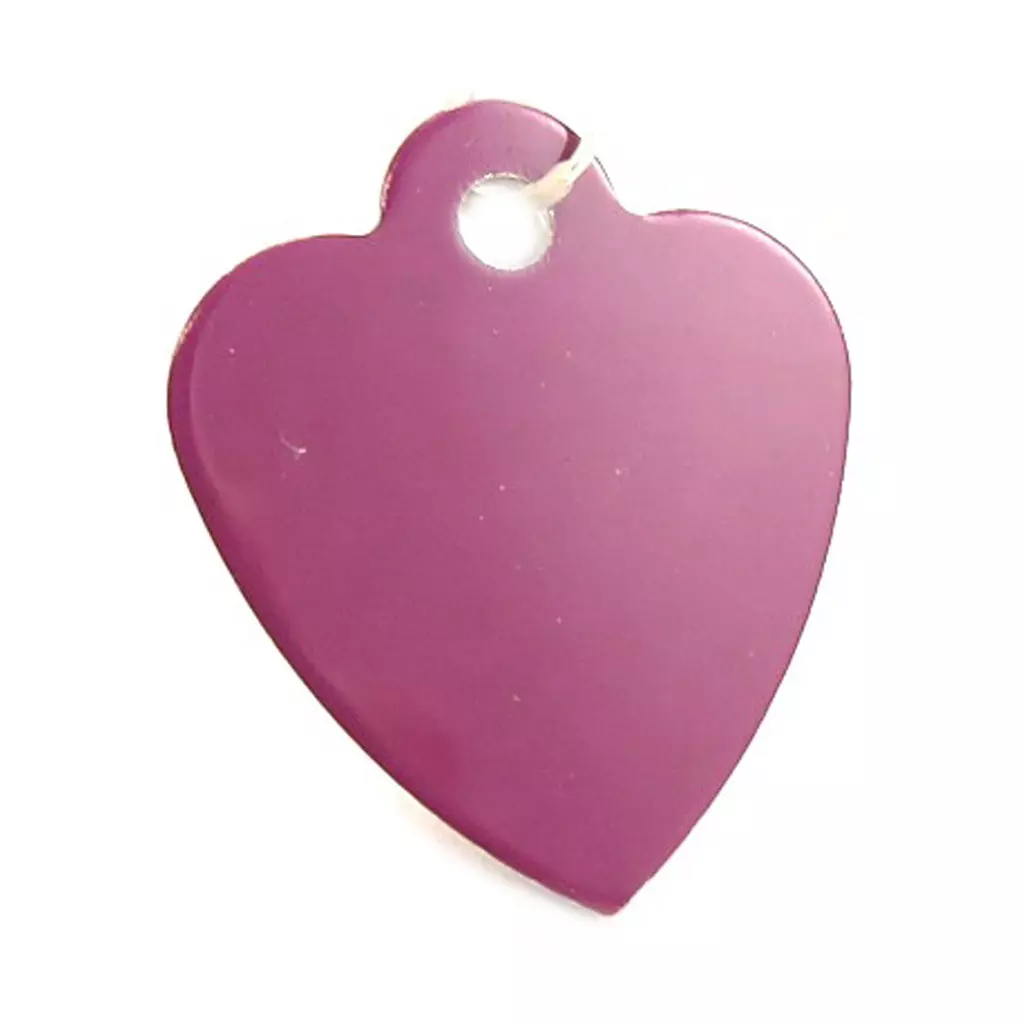 Les Trésors De Lily Médaille Animaux 'Coeur' Aubergine [C3412]