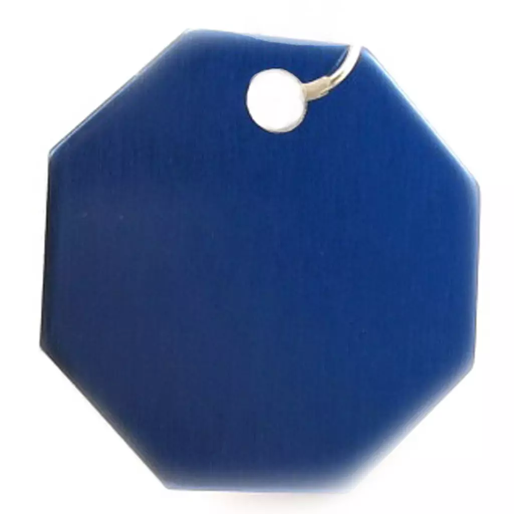 les trésors de lily Médaille Animaux 'Octogone' Bleu [C3723]