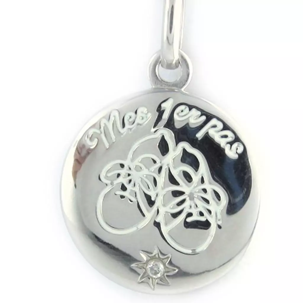 Les Trésors De Lily Médaille Argent 'Mes 1er Pas' [L1378]