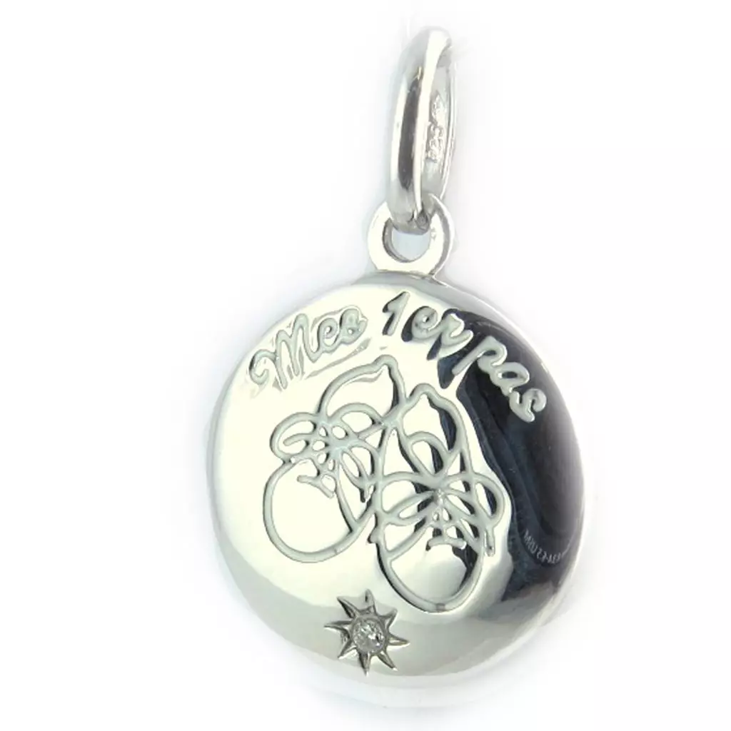 Les Trésors De Lily Médaille Argent 'Mes 1er Pas' [L1378]