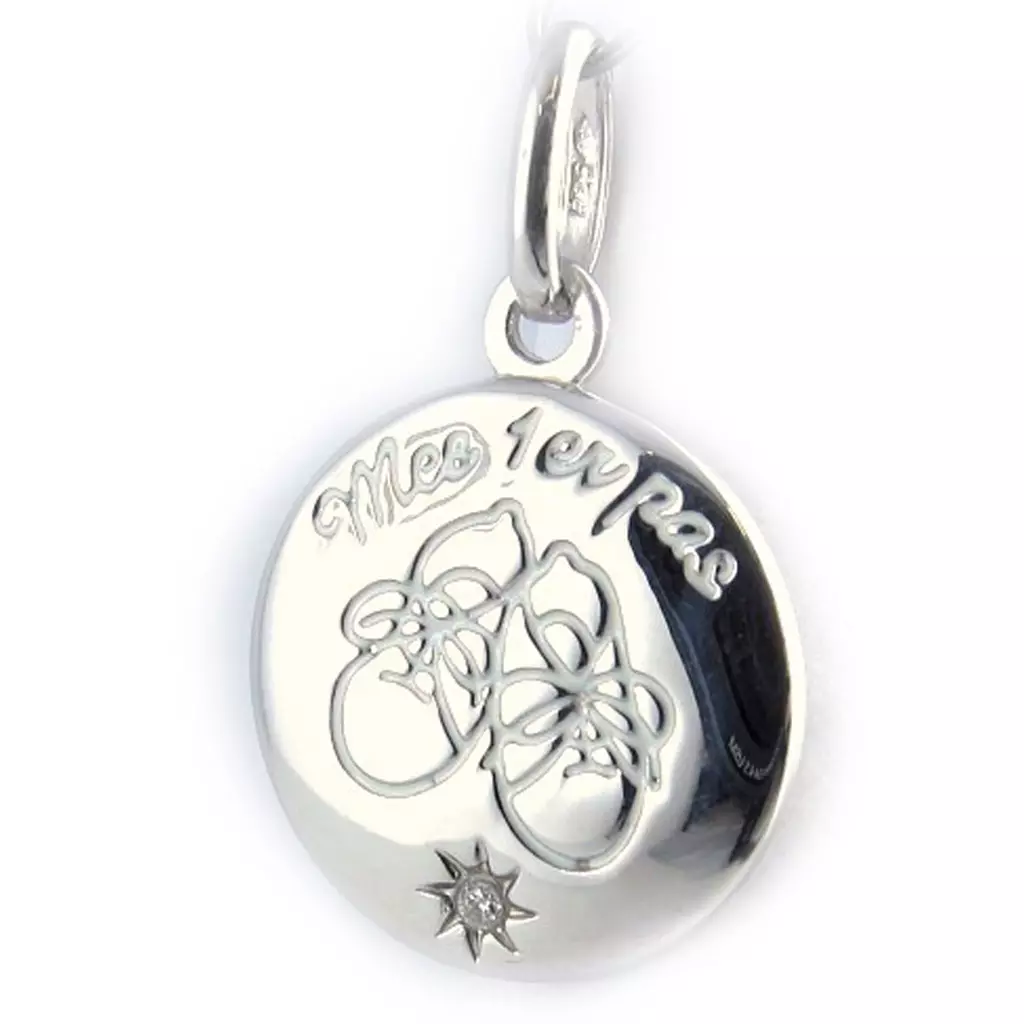 les trésors de lily Médaille argent 'Mes 1er pas' [L1378]