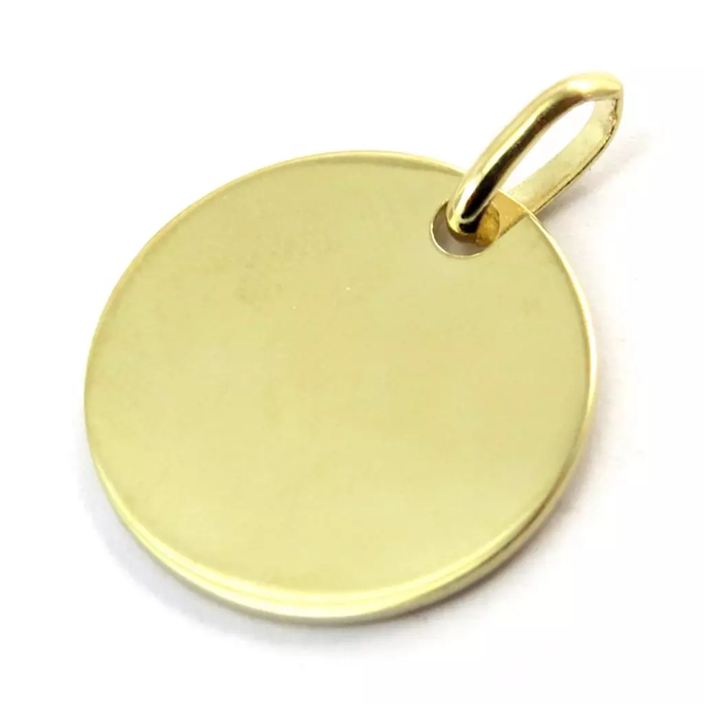 Les Trésors De Lily Médaille Plaqué Or 'Bambino' Doré 17 Mm (pieds) [N5042]