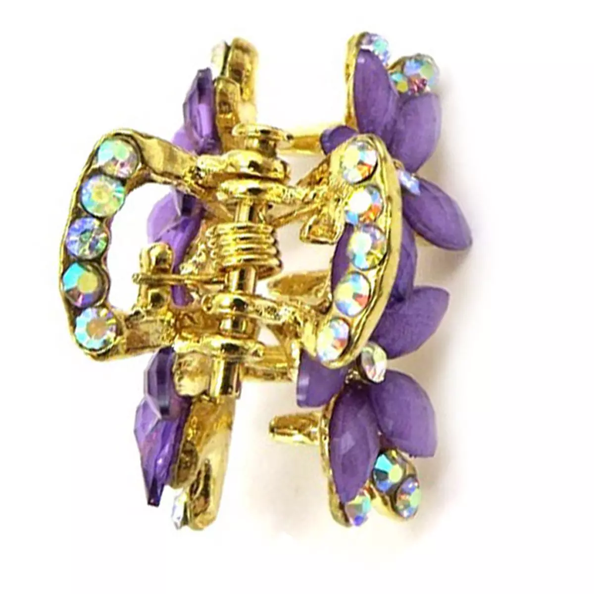 Les Trésors De Lily Mini Pince Créateur 'Scarlett' Violet Doré 25x20 Mm [R6717]