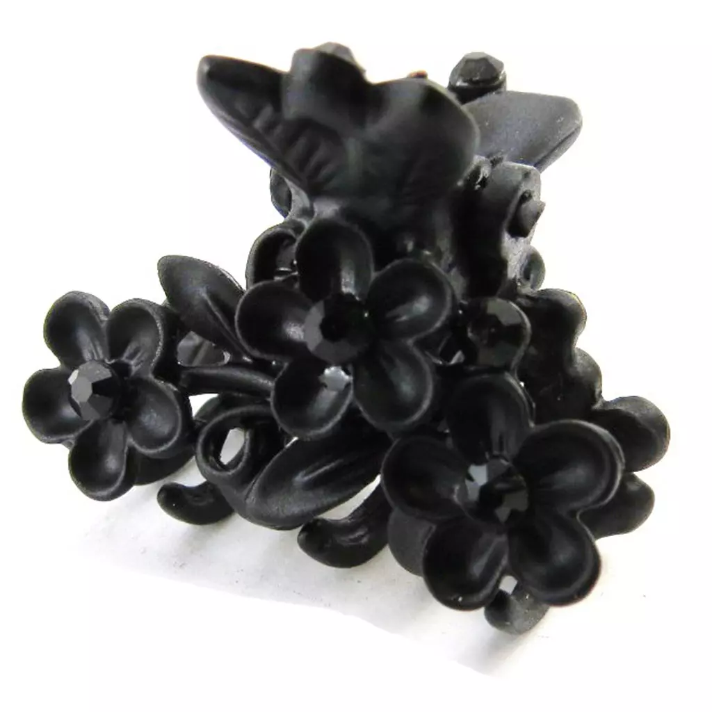 Les Trésors De Lily Mini Pince Créateur 'Sissi' Noir 25x20 Mm [J1711]