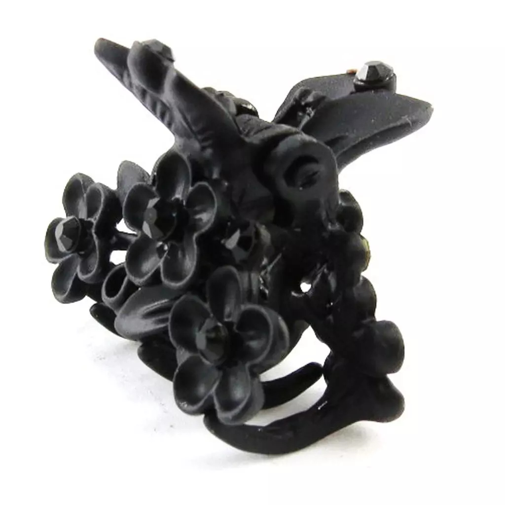 Les Trésors De Lily Mini Pince Créateur 'Sissi' Noir 25x20 Mm [J1711]