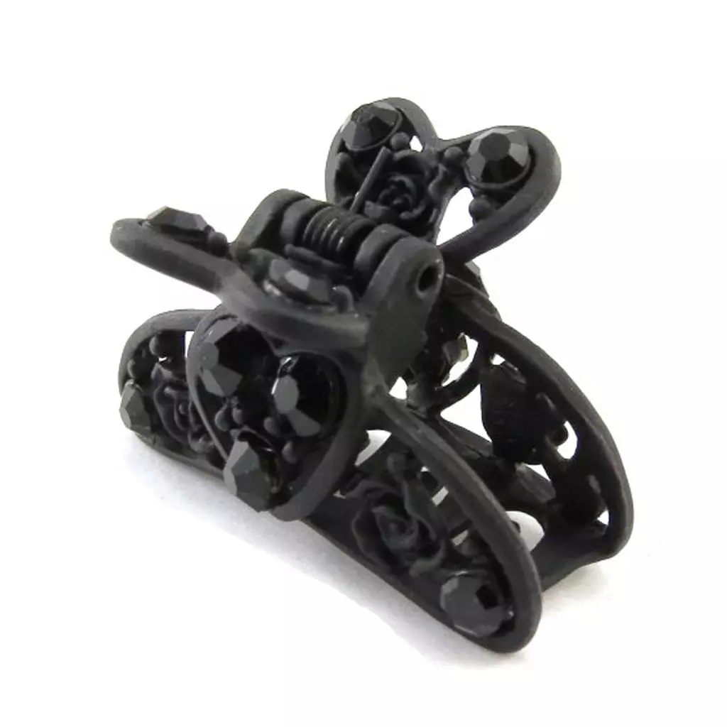 les trésors de lily Mini Pince créateur 'Sissi' noir 30x18 mm [J1710]