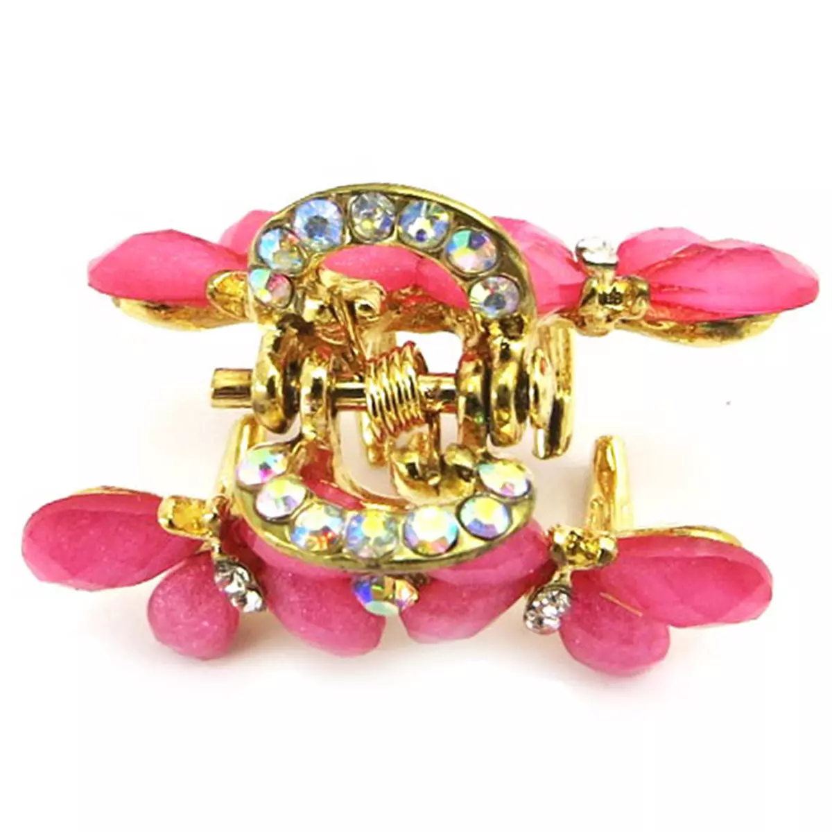 Les Trésors De Lily Mini Pince 'Scarlett' Rose 3x2 Cm [R6710]