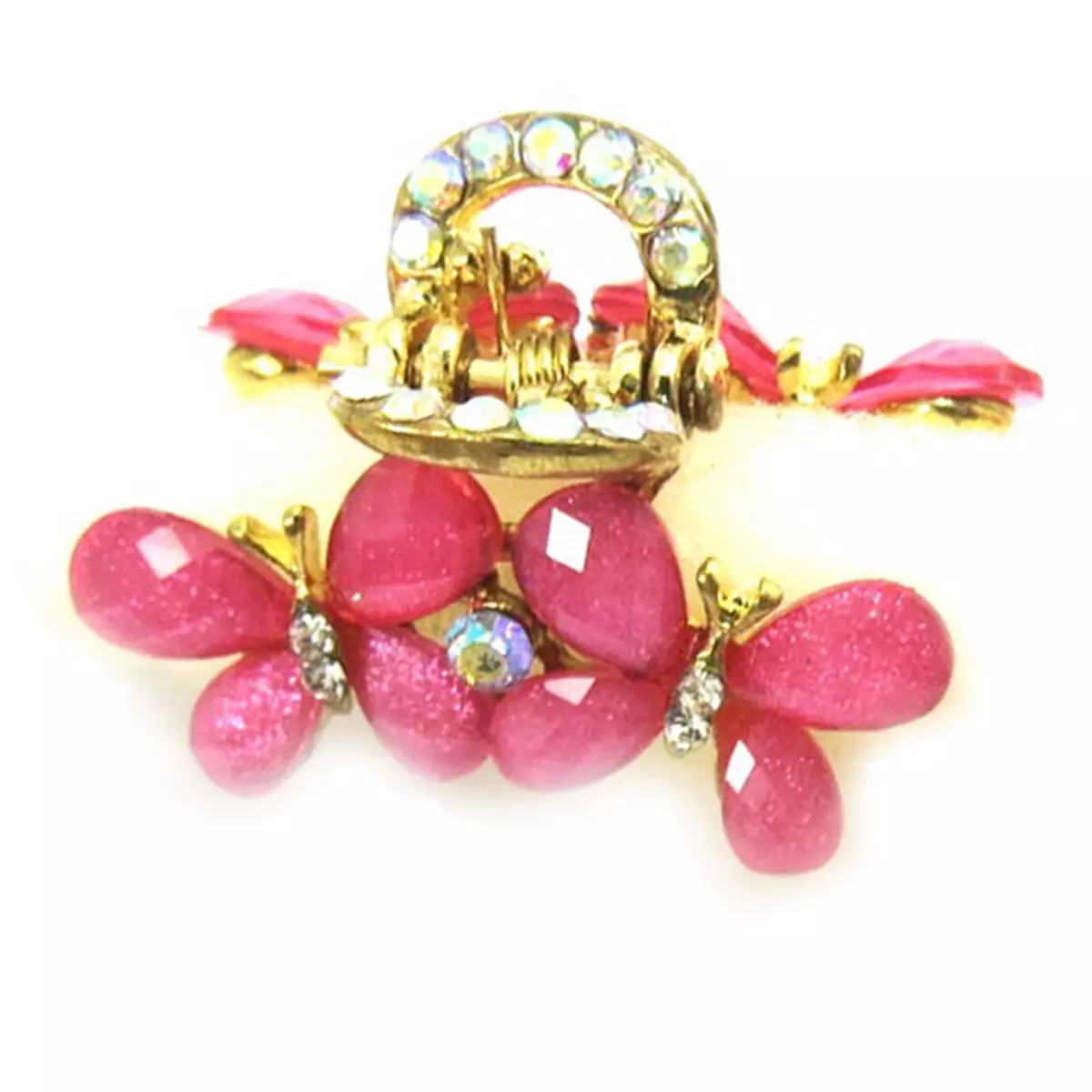 Les Trésors De Lily Mini Pince 'Scarlett' Rose 3x2 Cm [R6710]