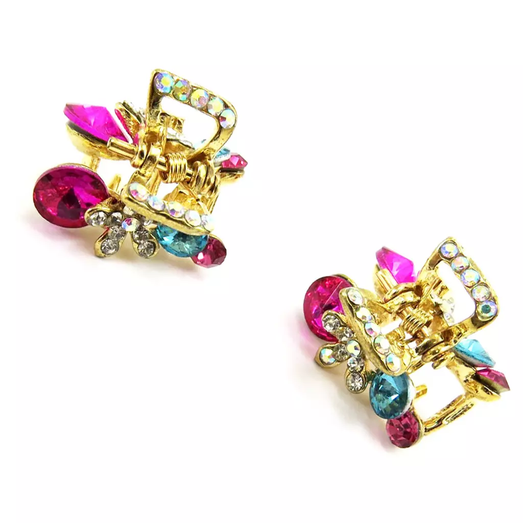 Les Trésors De Lily Mini Pince 'Scarlett' Tutti Frutti 25x20 Mm [R6711]