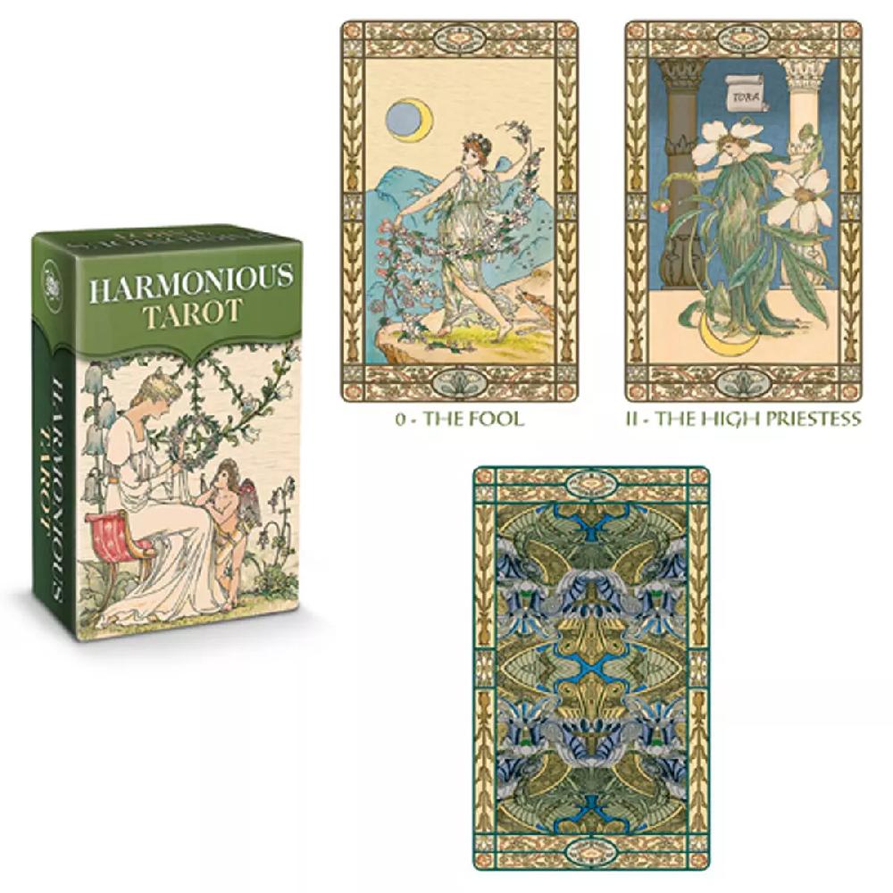 les trésors de lily Mini tarot créateur 'Harmonius Tarot' 9x6x4 cm [A1341]